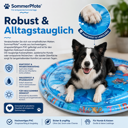 SommerPfote™ – Kühlendes Wasserbett für Hunde & Katzen